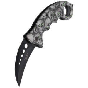 herbertz solingen navaja karambit skulls design aisi 420 572413