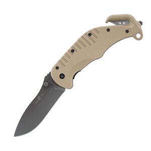 esp cuchillo de rescate hoja lisa caqui rkk 01
