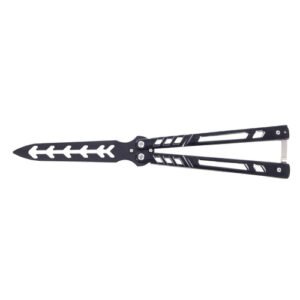 joker cuchillo de mariposa de entrenamiento negro jkr704