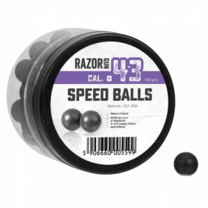 razorgun balas de goma ram cal. .43 para umarex t4e m&p9 tpm1 ppq 100 uds.