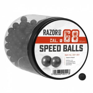 razorgun balas de goma ram cal. .68 para umarex t4e hds y sg 68 100 uds.