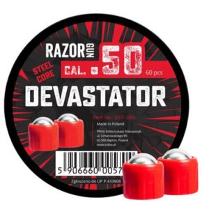 razorgun ram steel core devastator cal. .50 para umarex tr50 60 uds.