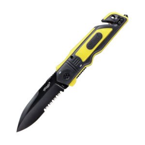walther cuchillo de rescate de emergencia erk 440 negro / amarillo 5.0729
