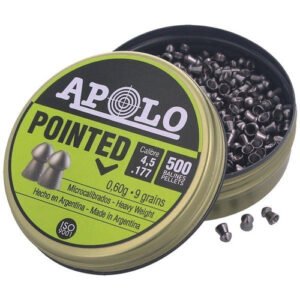 apolo balines de aire comprimido puntiagudos premium 4.52 mm 500 piezas e19101 2. g2