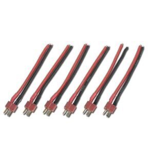 king arms conector en t grande con cables 6 uds. ka bat 28 vi