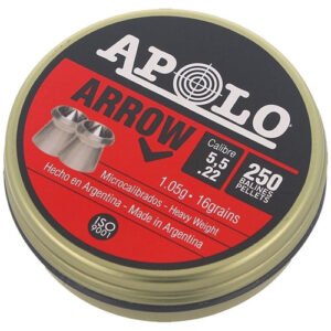 apolo balines de rifle de aire pesado arrow 5.5 mm 250 piezas e19941