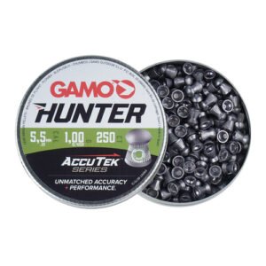 gamo balines diabolo accutek hunter calibre 5.5 mm 250 piezas 6320825 ak