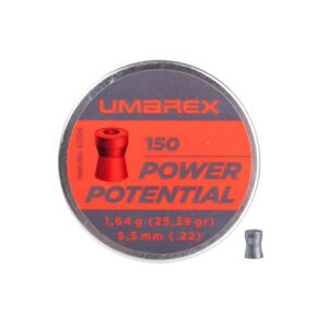 umarex potencial de potencia de balines para rifle de aire comprimido de punta hueca 5,5 mm 150 uds. 4.1704